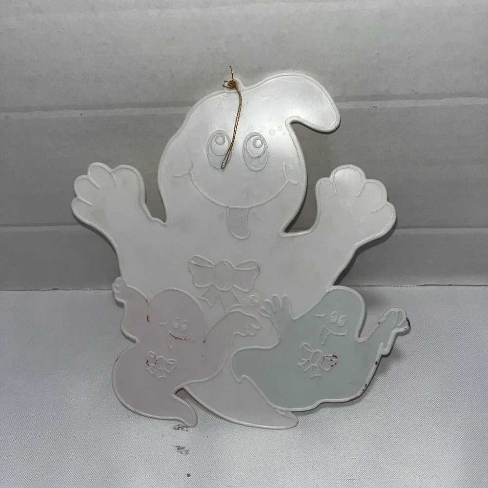 Halloween 3  Ghosts  Window‎ Decor Suncatcher Ghost Plastic Vintage